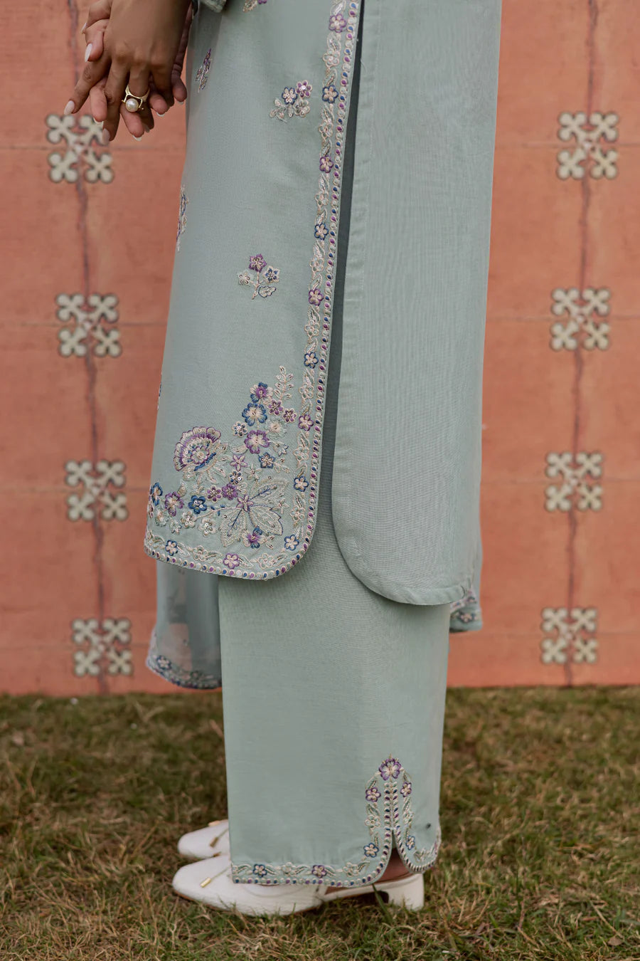 Basil 3Pc - Embroidered Lawn Dress