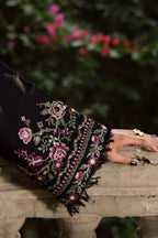 Cross De black 2Pc - Embroidered Lawn Dress