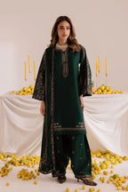Cross Hatch 3Pc - Embroidered Lawn Dress