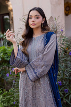 Ezlyin 3Pc - Embroidered Lawn Dress