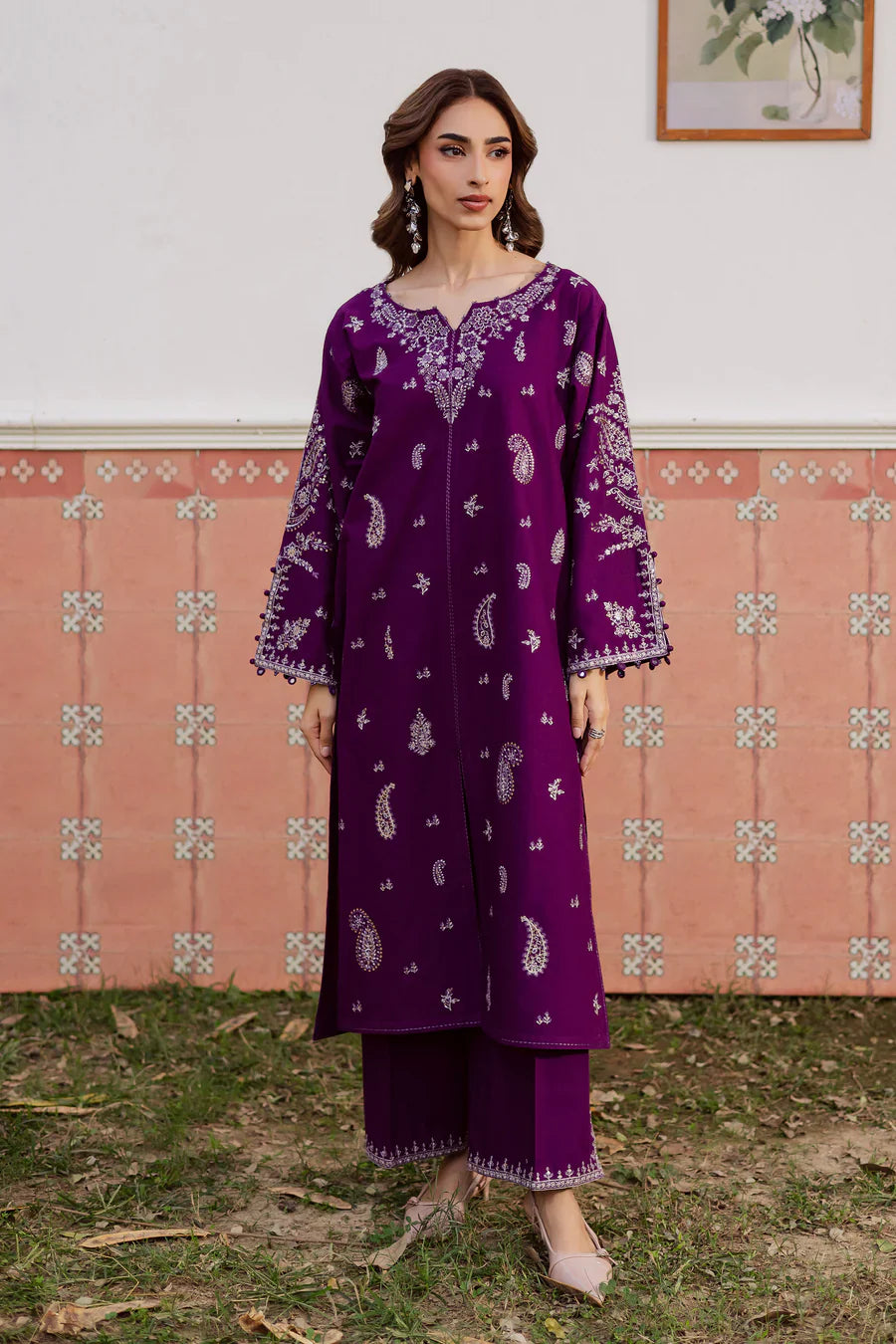 Fave 2Pc - Embroidered Lawn Dress