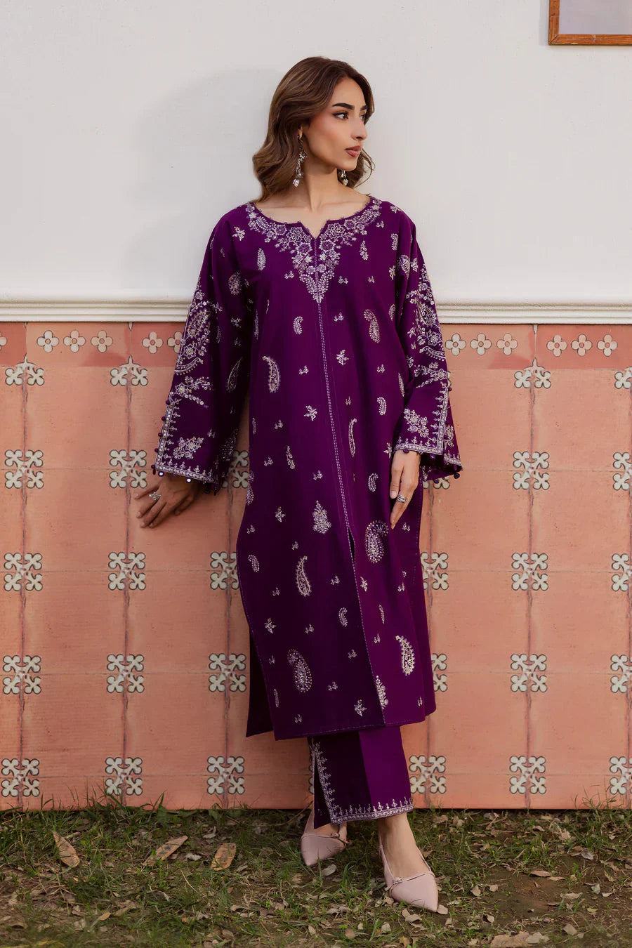 Fave 2Pc - Embroidered Lawn Dress