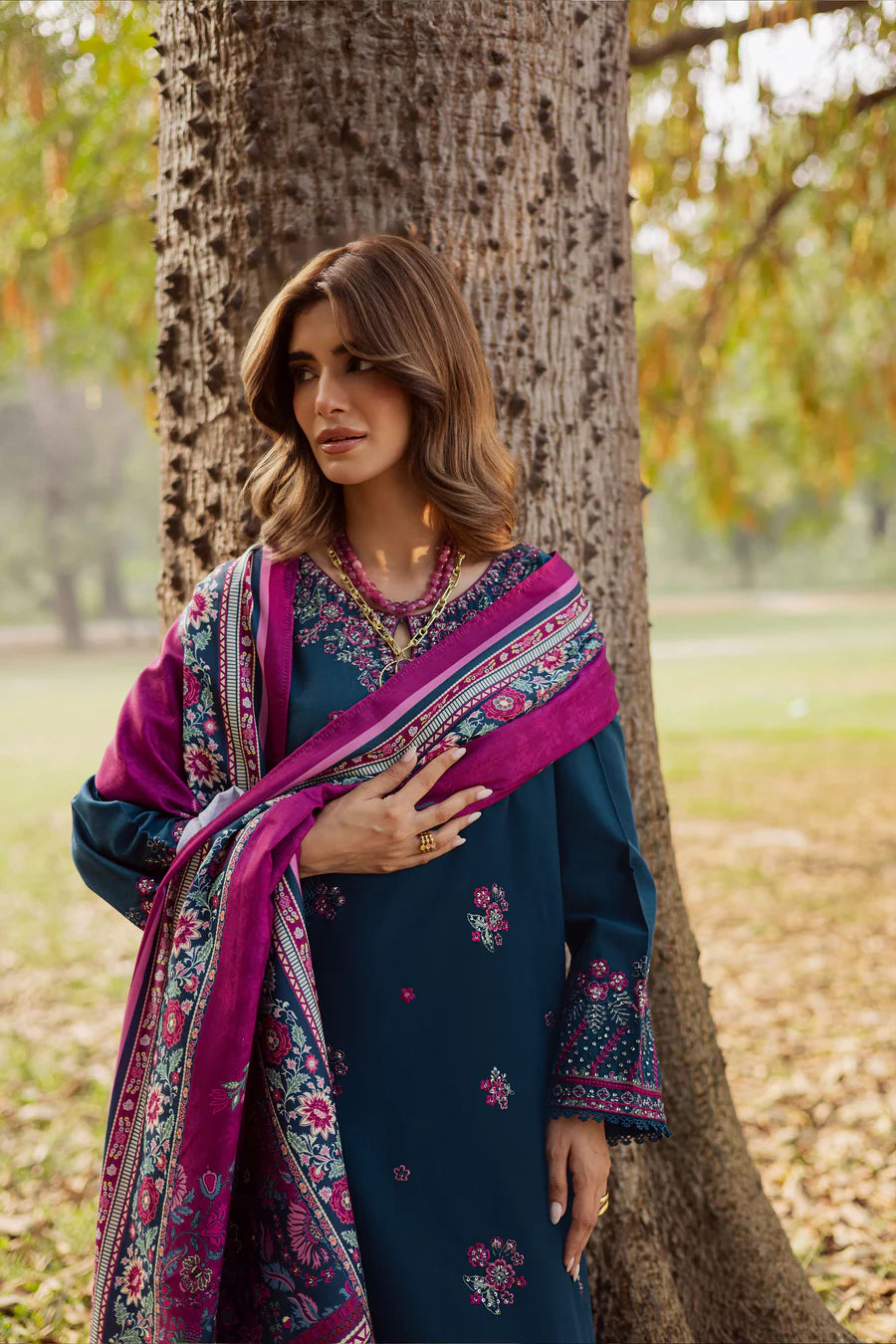 Moscow 3Pc - Embroidered Lawn Dress