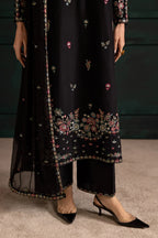 Night flower 3Pc - Embroidered Lawn Dress