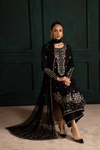 Night flower 3Pc - Embroidered Lawn Dress