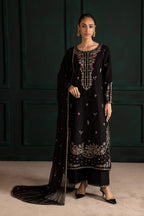 Night flower 3Pc - Embroidered Lawn Dress