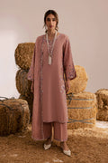 Pink Crimora 3Pc - Embroidered Lawn Dress