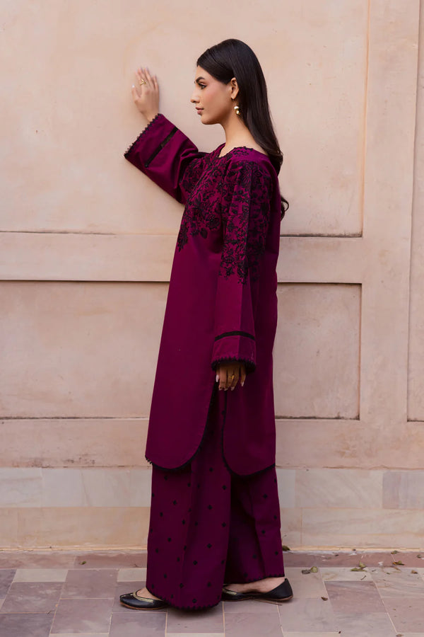 Pink Dipp 2Pc - Embroidered Lawn Dress