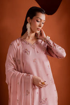 Tea Zunaisha 3Pc - Embroidered cotton Dress