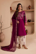Zeva 3Pc - Embroidered Lawn Dress