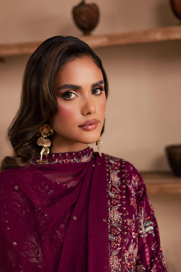 Zeva 3Pc - Embroidered Lawn Dress