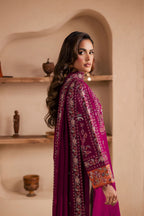 Zeva 3Pc - Embroidered Lawn Dress