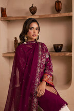 Zeva 3Pc - Embroidered Lawn Dress