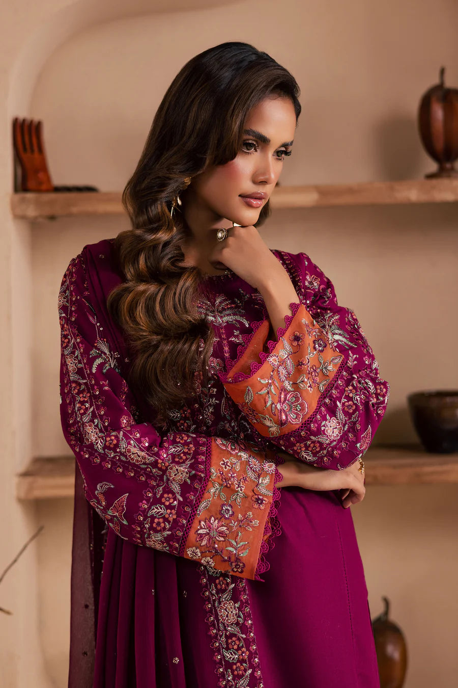 Zeva 3Pc - Embroidered Lawn Dress